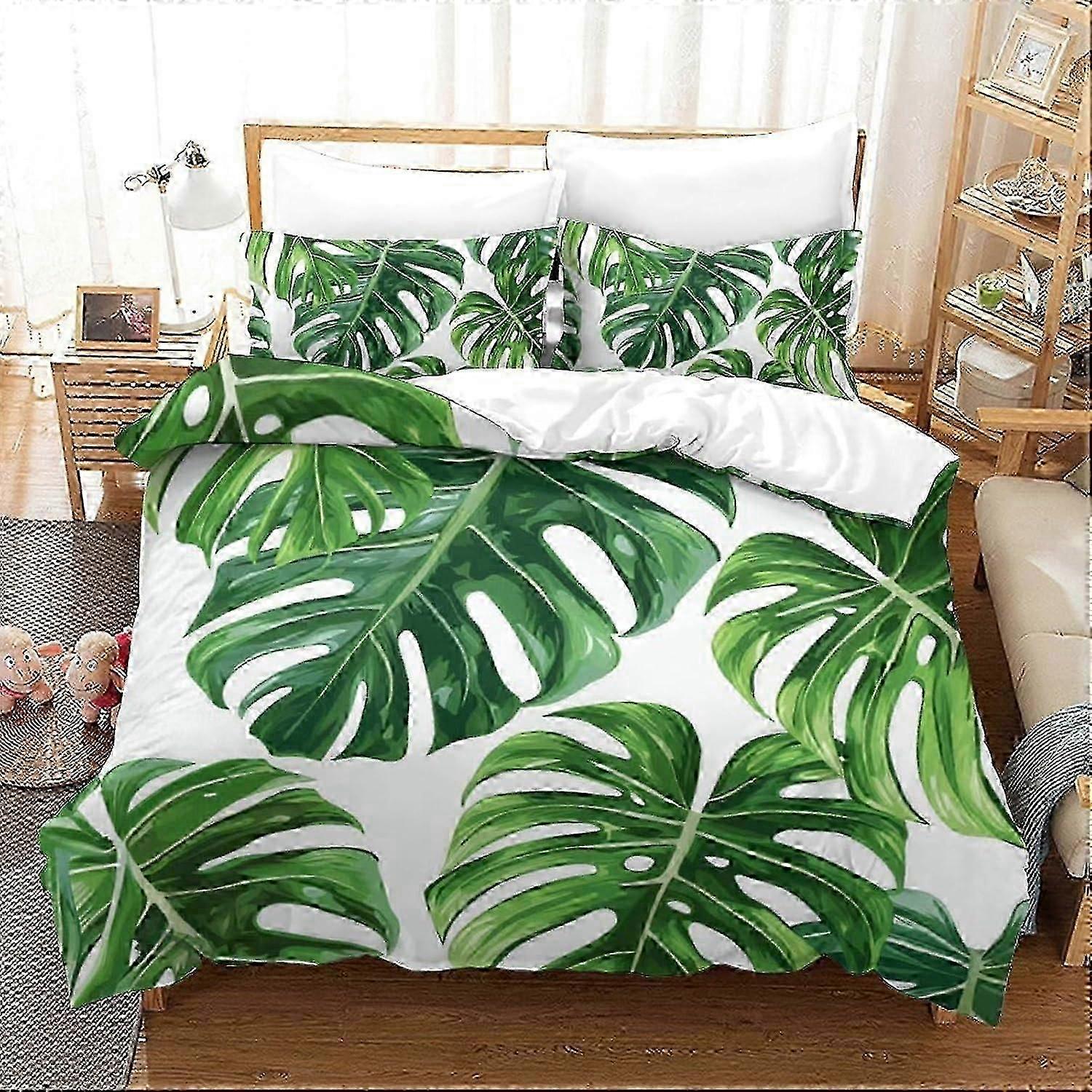 J781 Lakan Nalle Puh Sängkläder Set 3D tecknad Sängtäcke Påslakan Mjukt påslakan i mikrofiber med örngott för barnrum Lakan