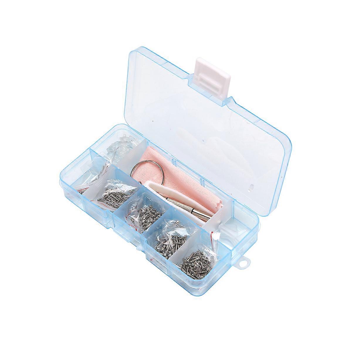 Eyeglass Sunglass Repair Kit with Screws Tweezers Screwdriver Tiny Mini Screws Nuts Assortment Glass