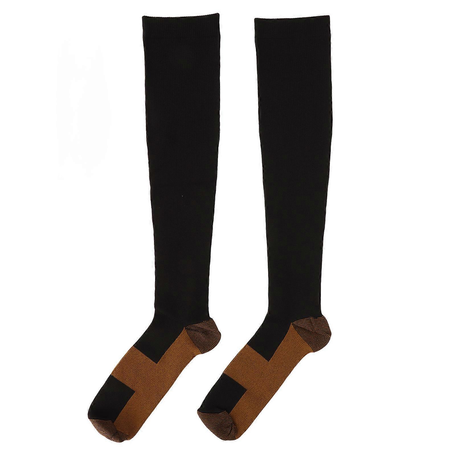 Compression Copper Fiber Stress Relief Improve Circulation Ankle Compression Socks for Diabetic