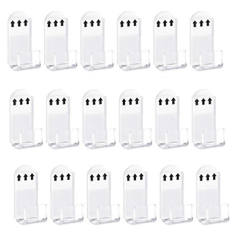 18Pcs Records Holder Acrylic Wall Mount Album Disc Show Rack Clear Vinyl Display No Drill Storage Floating Shelf