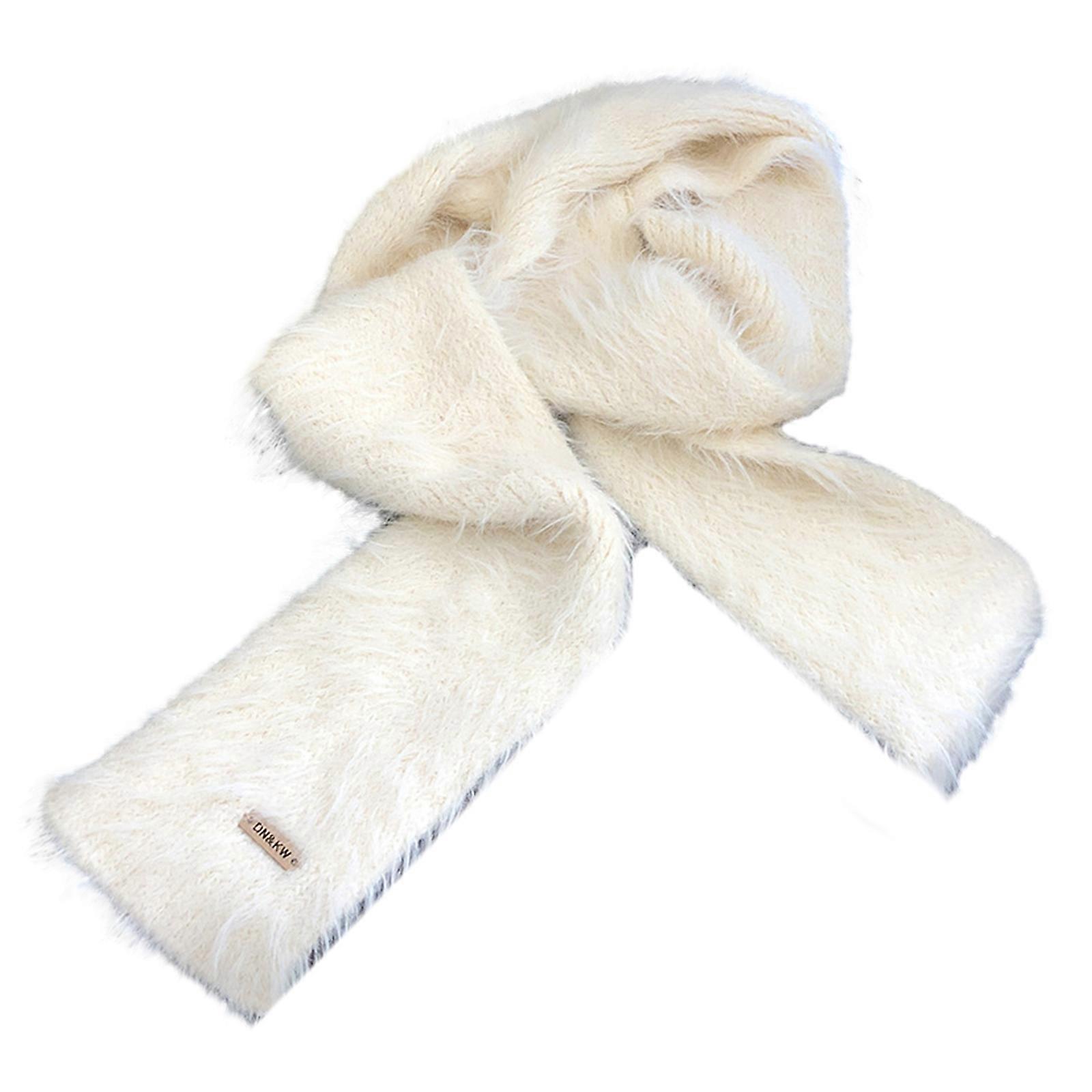 Γυναίκες Χειμωνιάτικο κασκόλ Maillard Styling Neckerchief Harajuku Style Διακοσμητικό Κασκόλ Λεπτό Πλεκτό Neck Guard Ελαφρύ Ελεφαντόδοντο