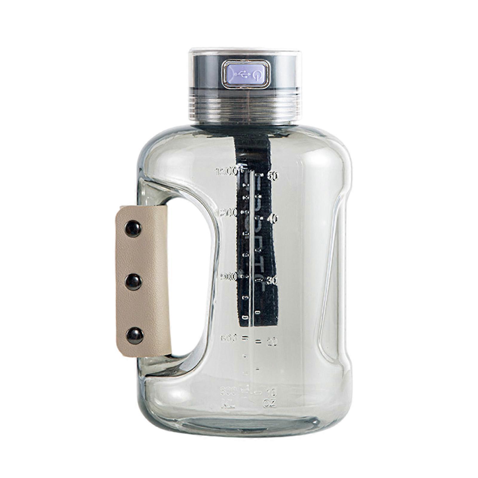 Portable H Water Bottle 1500ML Hydrogens Generator Hydrogens Water Machine Plastic Texture Suitable for Office Travel White