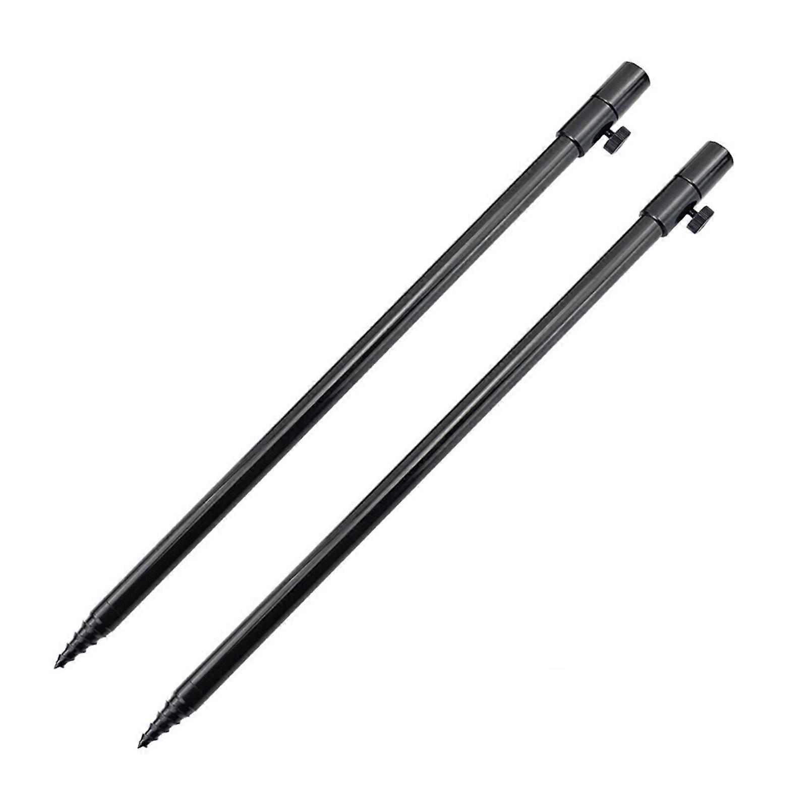 2Pcs / set canne à pêche Support Support Plug Insert Sol Réglable Insert Léger Pêche Canne De Sol Pour Randonnée Camping