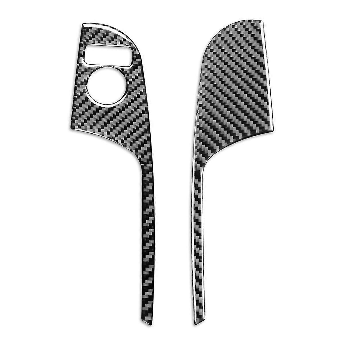 For Nissan X-Trail Rogue T32 2013-2021 LHD Carbon Fiber Car Mirror Adjustment Switch Trim Interior A