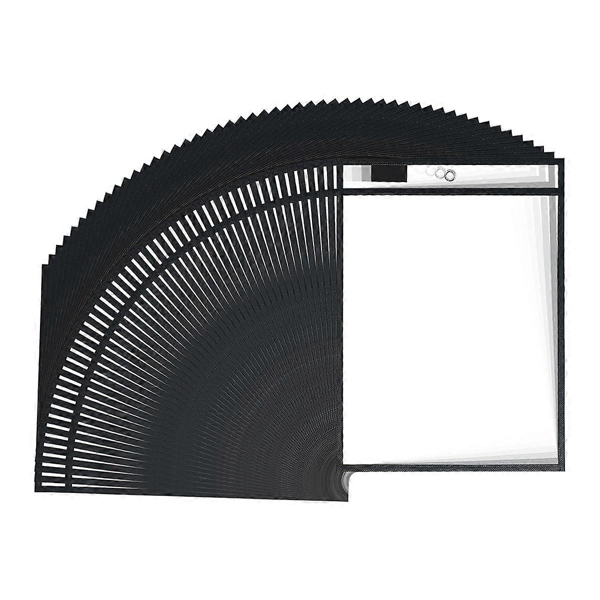 50PCS Job Ticket Holder, 10x14In, Reusable Plastic Sleeves for Paper