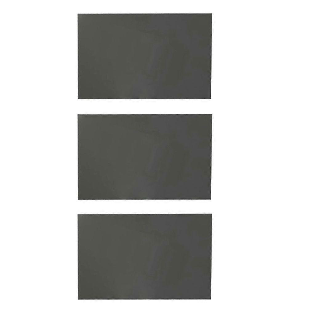 3xNo Adhesive Polarizing Sheets 20x15cm 0 Degree for Light Reflection Studies