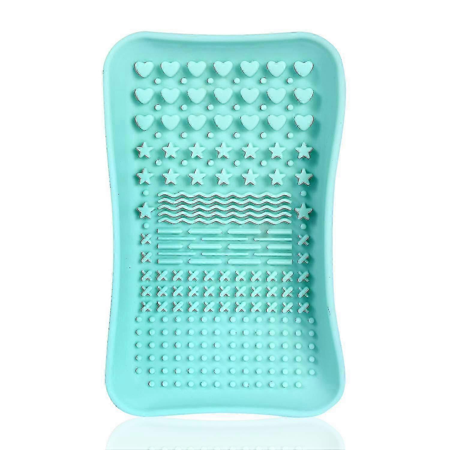 Silicone Makeup Brush Cleaning Pad - Portable Scrubbing Tool