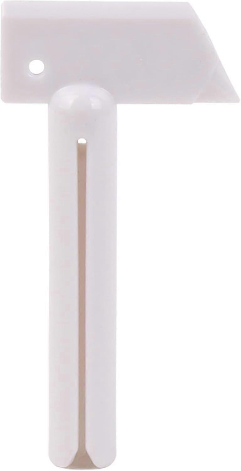 White Plastic Dispenser Squeezer for Toothpaste 0.39" Outer Dia 0.26" Inner Dia