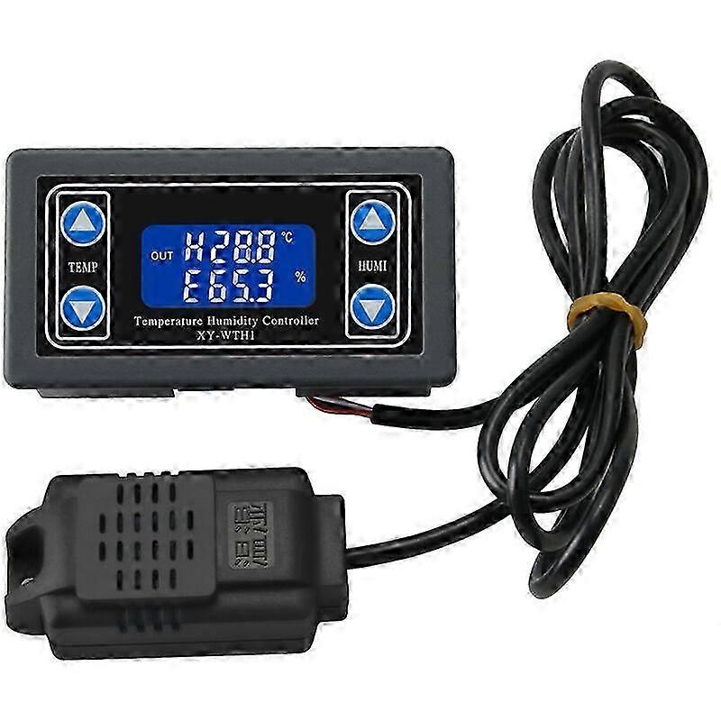 Digital Temperature Humidity Controller Temperature Humidity Meter Smart Thermostat Hygrostat Thermometer Hygrometer for Freezer Refrigerator Hatching