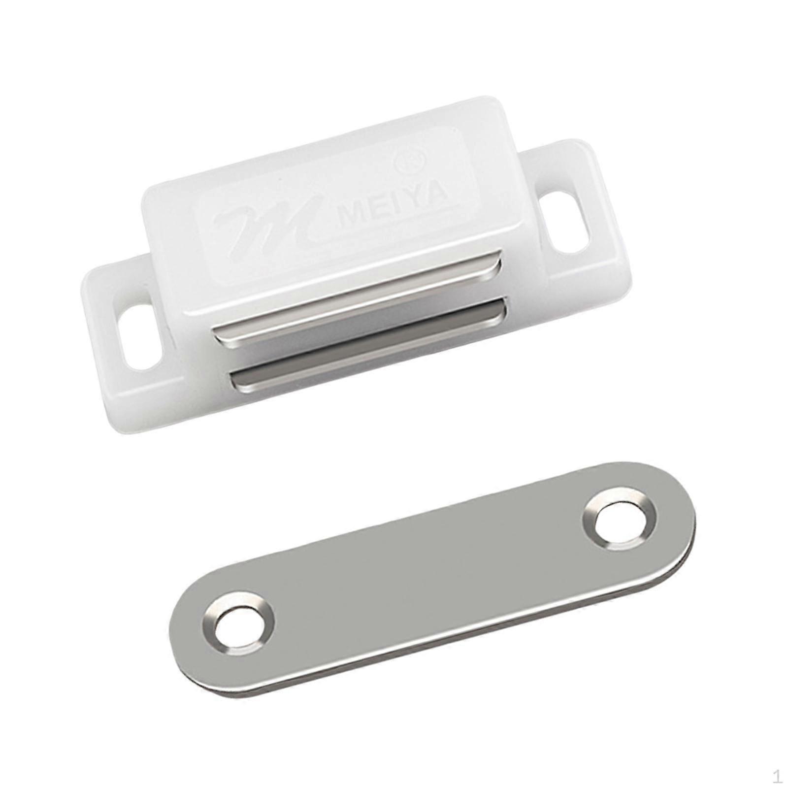 5Pcs Closet Doors Catches Bathrooms Cupboards Portable Closer latches Hardware white