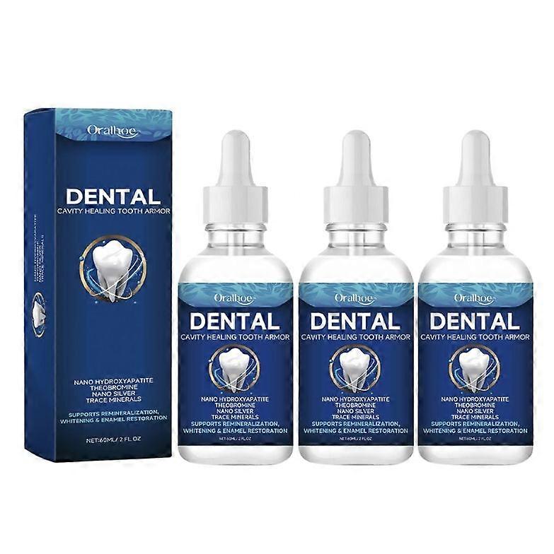 1/2/3PCS Λύση φροντίδας δοντιών Dentite Cavity Healing Tooth Armor 60ml