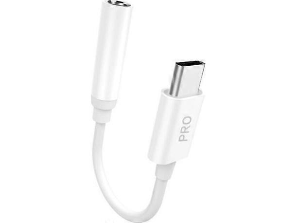 Dudao L16CPro USB-C to 3.5mm Jack Adapter White