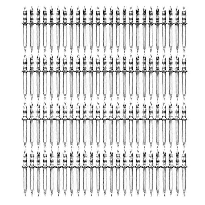 Skirting Board Wood 200PCS Double-Head Skirting Thread Seamless Nail No Trace Nails Sheep Horn Nails