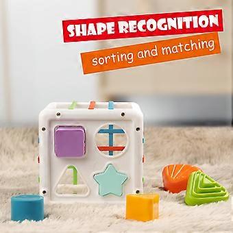 Baby Sensory Shape Sorter Blocks Toy Montessori Educational Learning Fine Motor Skills Toys for Babies Toddlers