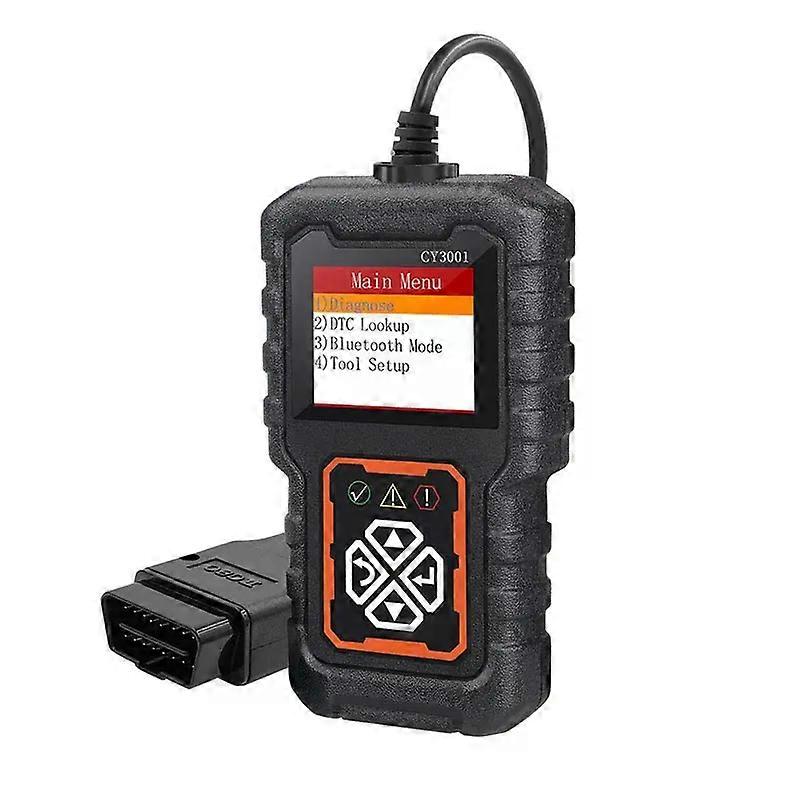 CY3001 Professional OBD2 Scanner | Engine/ABS/SRS Diagnostics w/ Real-Time Data Stream | Elm327 Chip for Android/iOS | Car/Truck