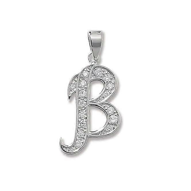 Acotis Silver Pendant Zirconia Initial G6128/B