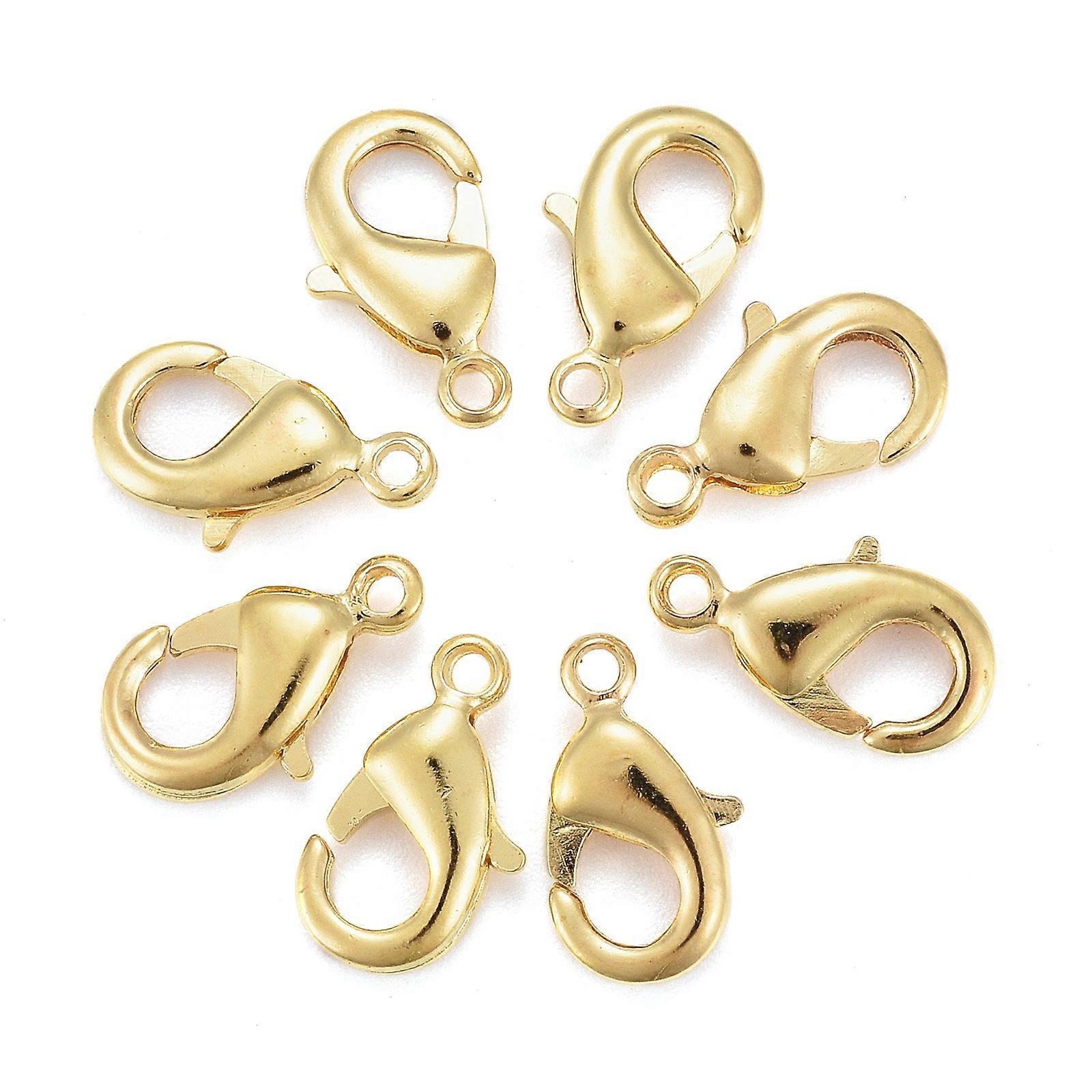 200pcs Brass Lobster Claw Clasps Parrot Trigger Clasps Jewelry Findings