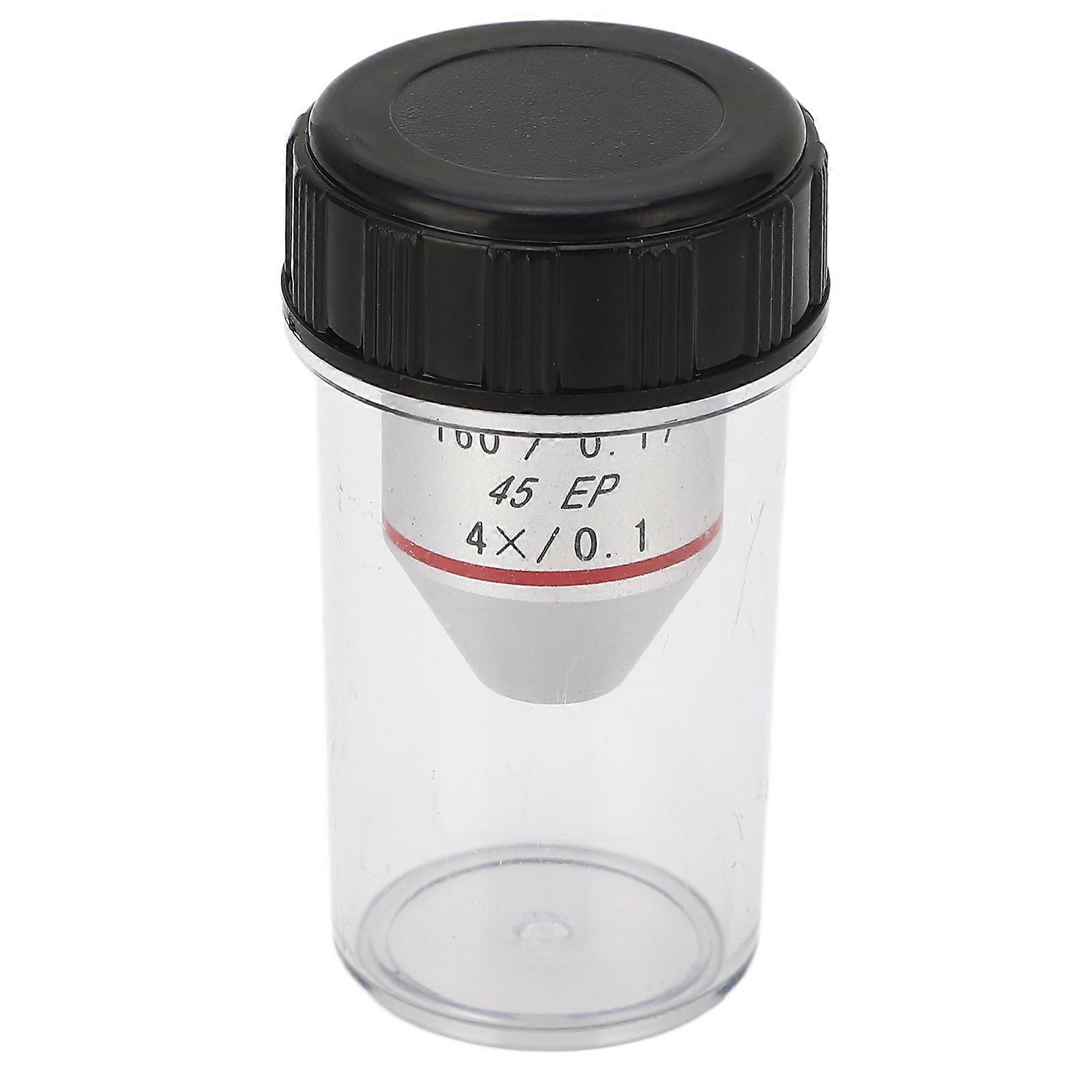 4X Objective Lens 195EP Achromatic Objective Lens Replacement for Biological Microscope Telescope