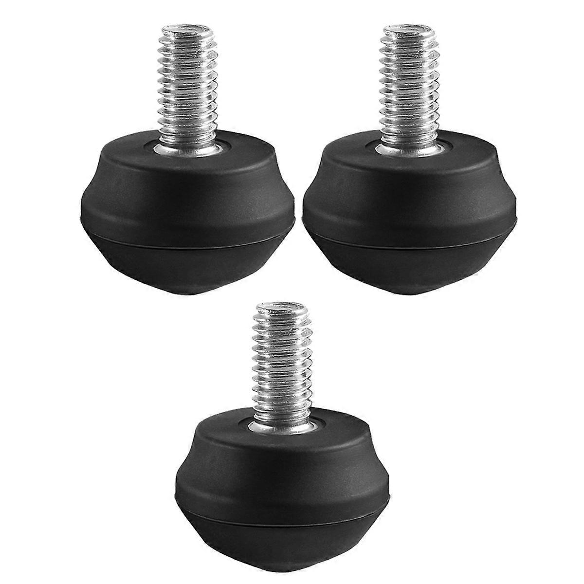 3Pcs Pièces de rechange Universel Anti-Slip Caoutchouc Trépied Pied Pointes avec Filetage 3/8 Pouce Trépied Monopode Pieds Pieds