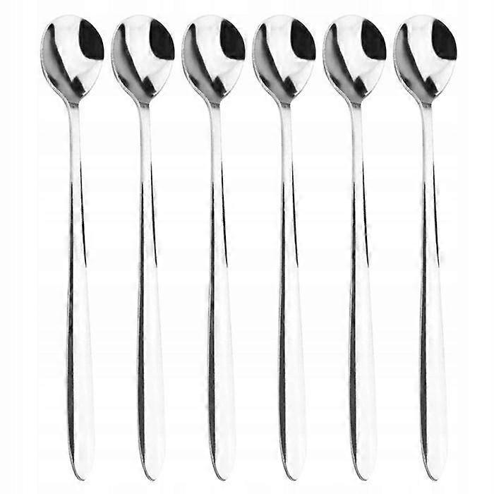 Dessert Spoons Long For Coffee Coffe Latte Desserts Set Of 6pcs. Ł9