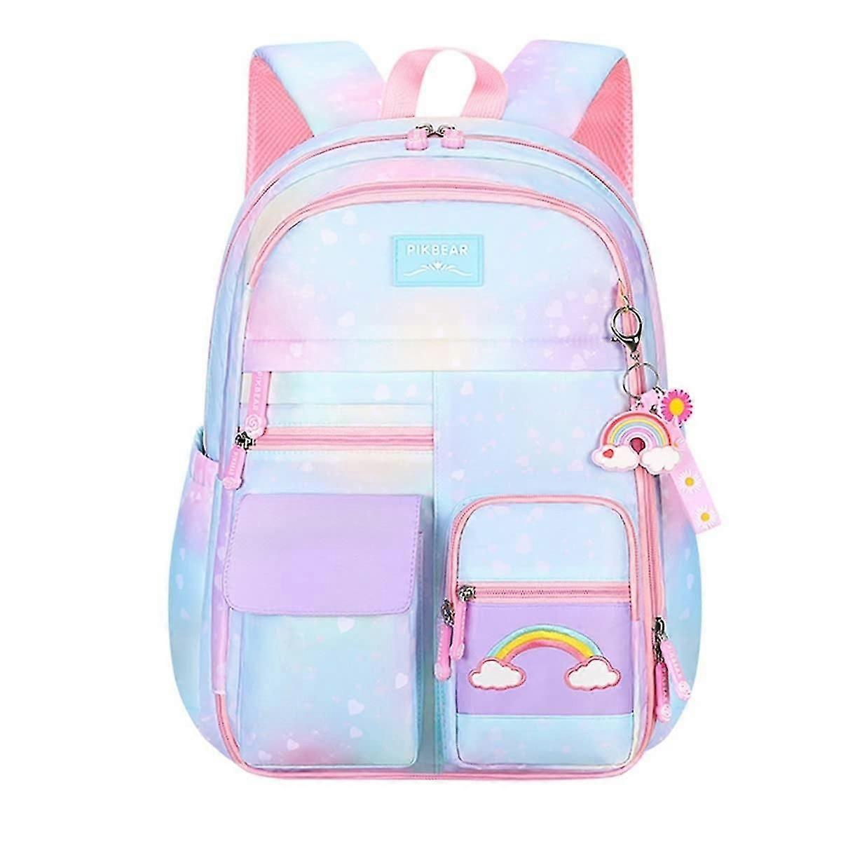Elementary School Bag Girls Gradient Color Backpack Princess Backpack Small Size
