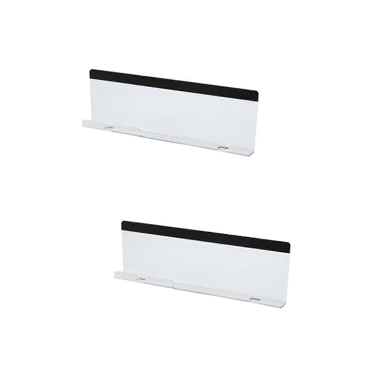 2pcs Monitor Memo Board Tabs Desk Holder for Computer Screen, Easy Install, Office Supplies, Adjustable Size, Durable Material