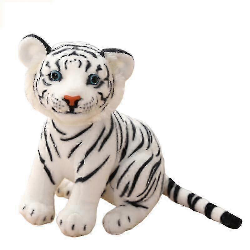 27cm Tiger Plush Toy Realistic Tigers Stuffed Animal Jungle Animals Simulation
