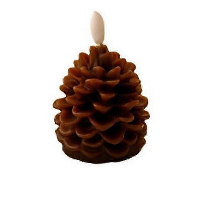 Flameless Pinecone Candles Battery Operated with 6 Hour Timer