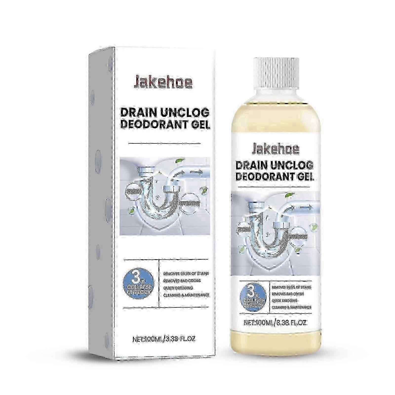 Pipe Unclog Deodorant Gel, Drain Pipe Unclog Deodorant Kitchen Toilet Pipe Cleaner