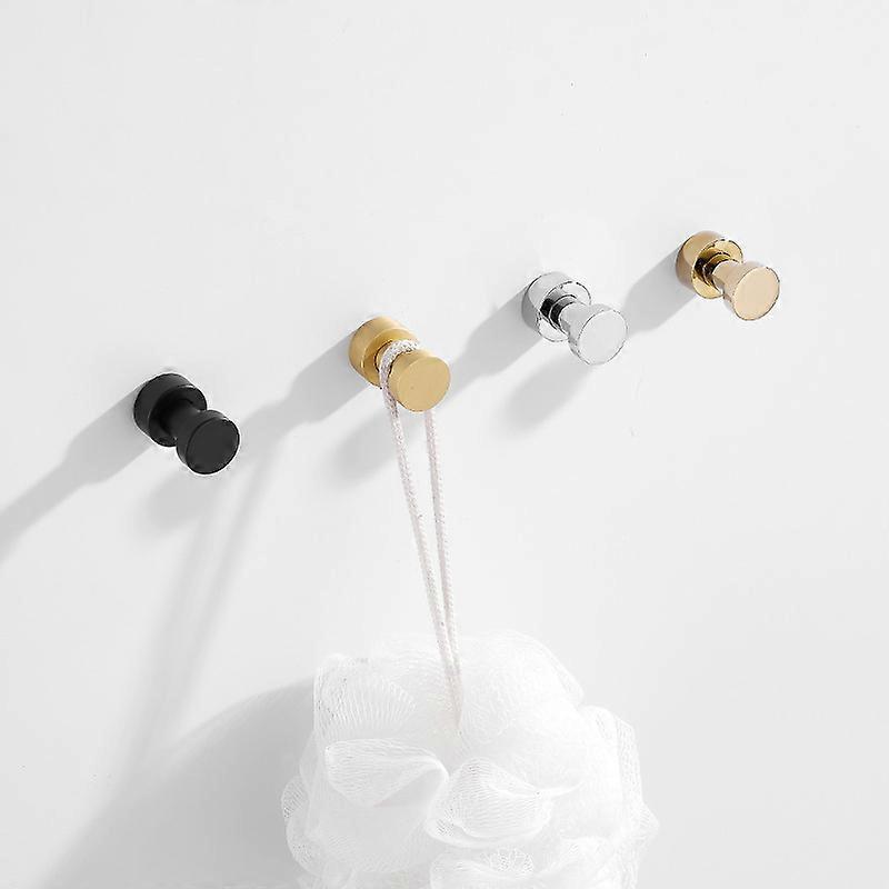 2 Copper Bathroom Hooks with Single Towel Hooks