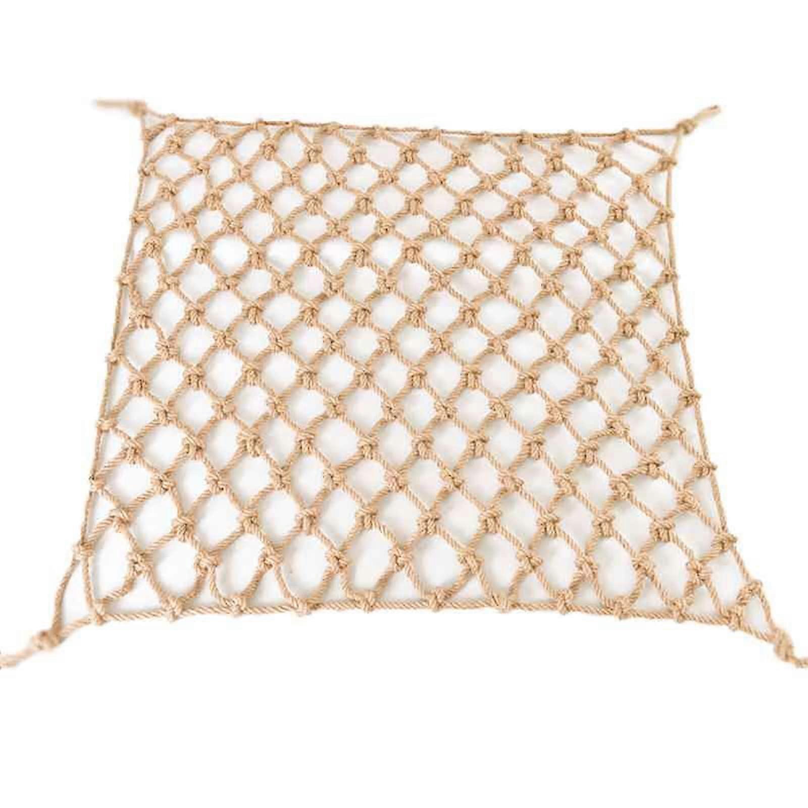 Rope Net, Playground Safety Net, Mesh Width 6 cm, Rope Thickness 4 mm, Various Sizes Optional (Size: 1 x 2 m) 1x2m