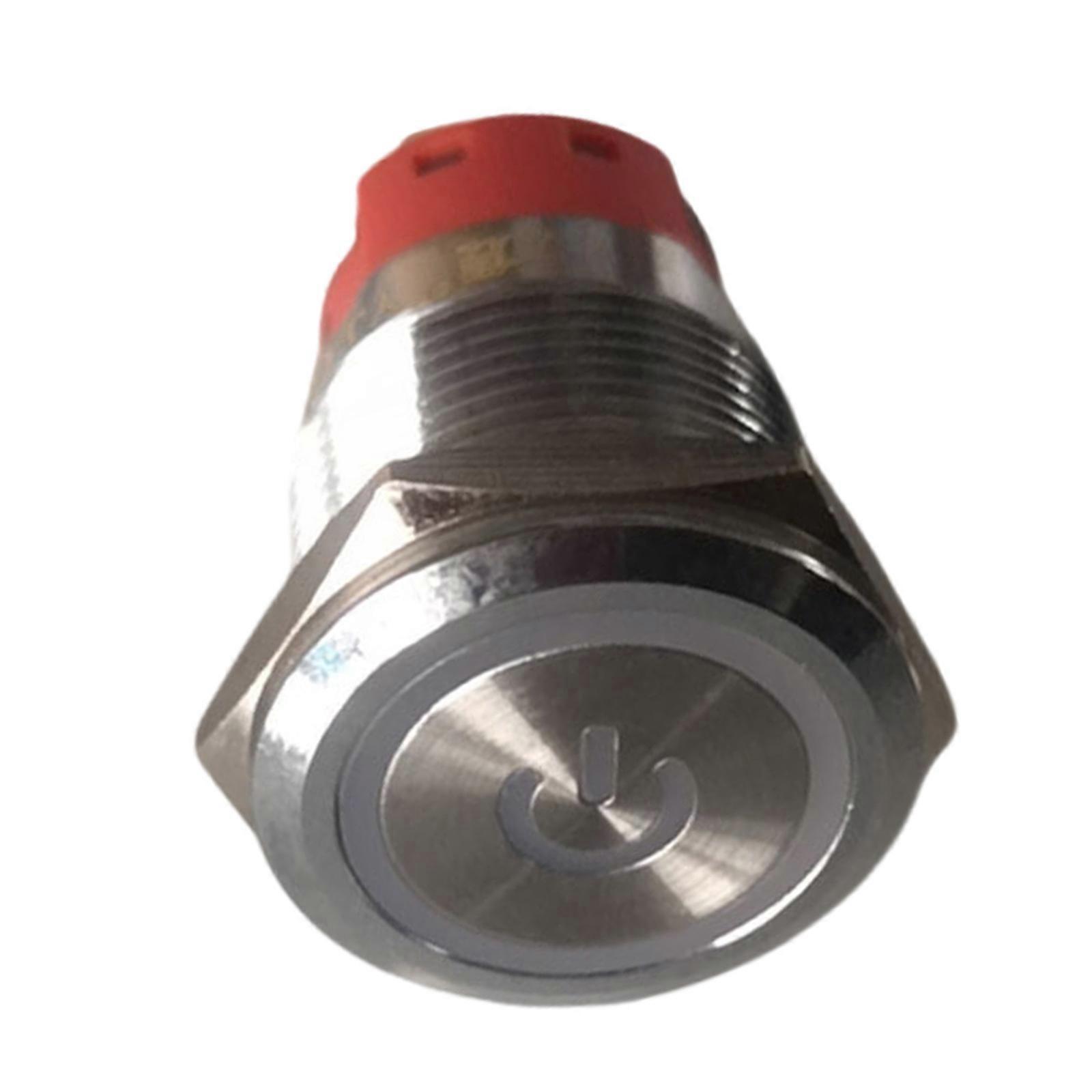 High Temperatures Waterproof Designs Push Button Switches Locking Mechanism LED Light for Equipment Industrial Use