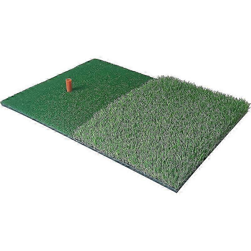 Golf Practice Mat Artificial Lawn Nylon Grass Rubber Tee Backyard Outdoor Golf Hitting Mat Durable