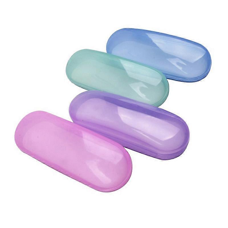 Hard Plastic Eyeglasses Case 160x70x60mm Protective Glasses Storage Box with Secure Closure
