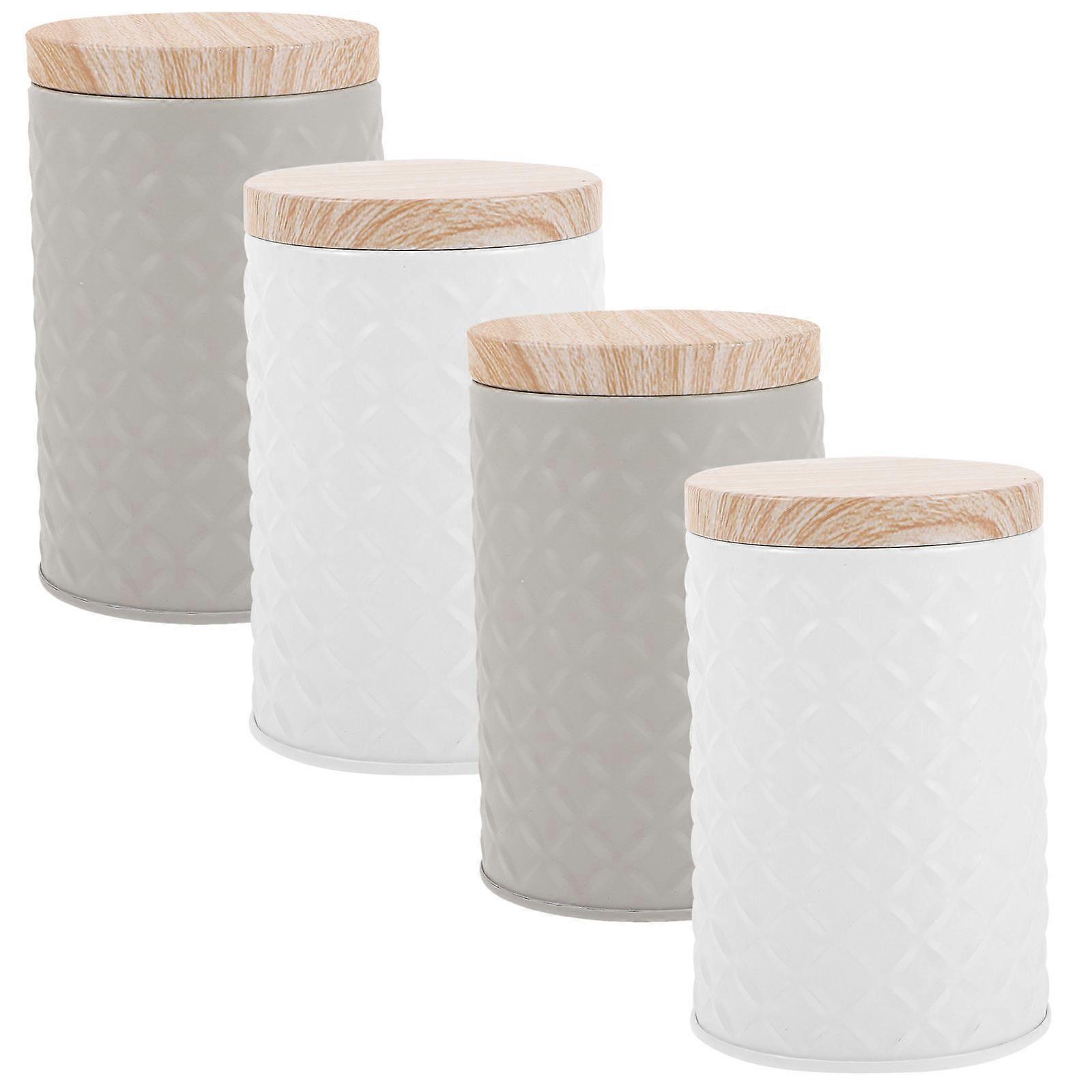 4Pcs Iron Cookie Boxes for Storing Small Items like Candies and Chocolates with Assorted Colors