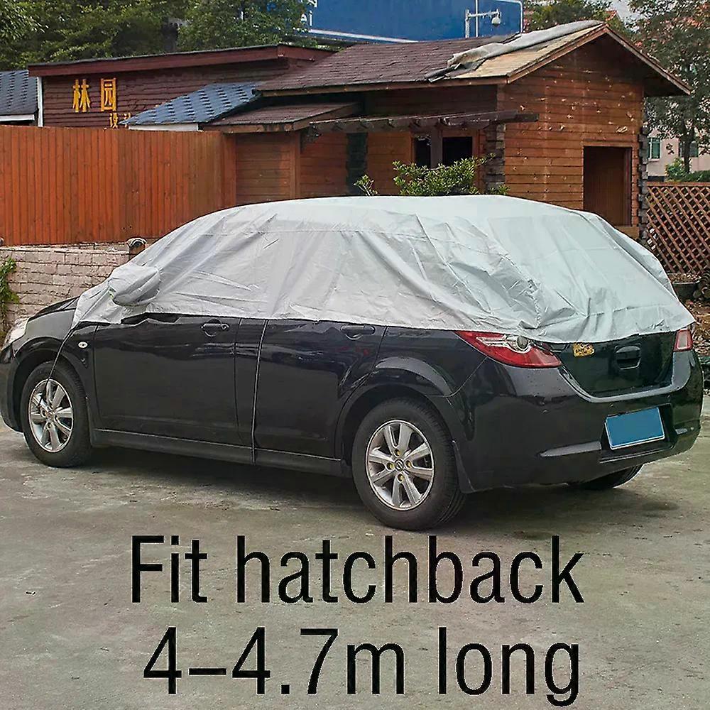 Half Top Car Cover Fit Peugeot 208 Fit Renault Clio UV Protection Dustproof Sun Shield for Hatchback Car Sunroof Protector
