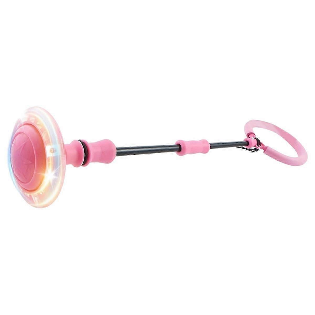 点滅するライト付きのピンクの足首スキップボール、子供用屋内屋外スイングおもちゃに適しています