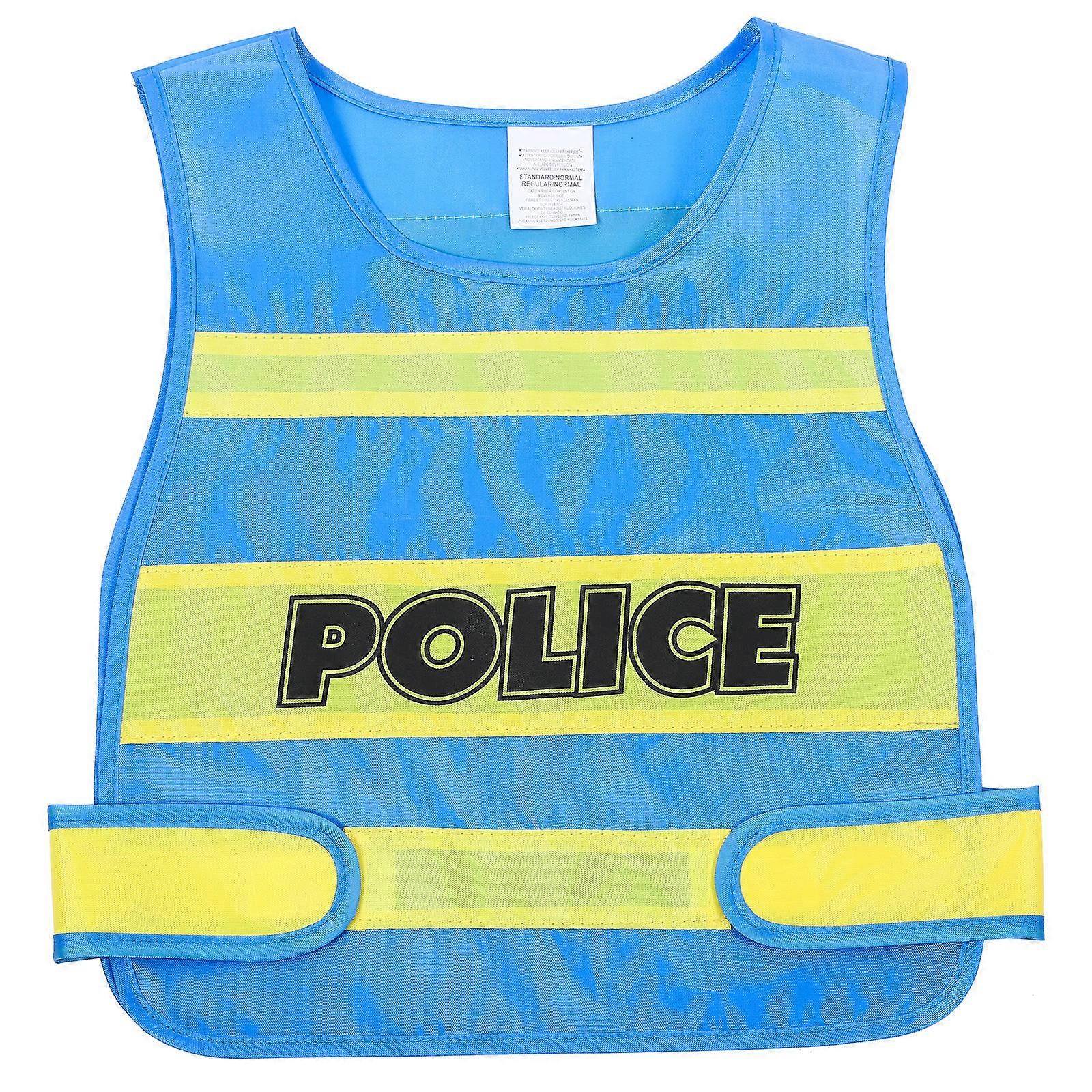 Police Vest for Kids Cosplay, Featuring Fine Texture and Simple Design