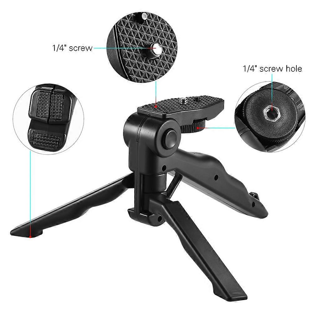 "Lightweight Mini Tripod with Phone Clip for iPhone/Samsung - Handheld Stabilizer"