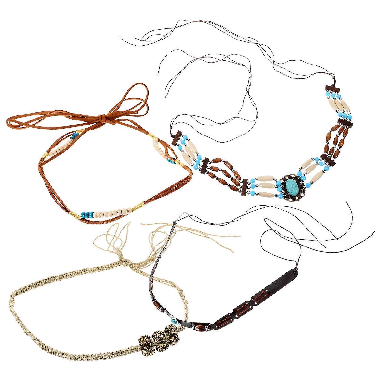 Beach Hat Strap Diy Hat Decoration Outdoor Activities Assorted Color 4Pcs