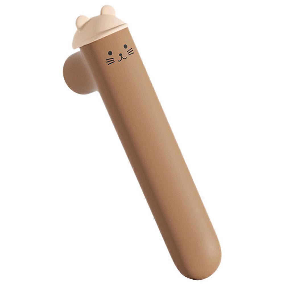 Door Handle Anti-Collision Cover Cat Shape Door Pull Cover Chocolate 15.3x5.2Cm Hand Protection 1Pack