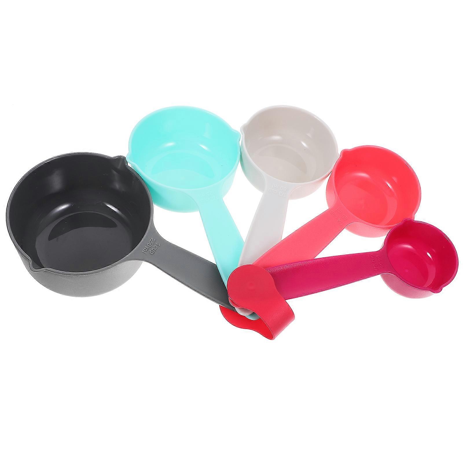 Measuring Cups and Spoon Multifunction Measuring Spoons with Scale Measure Cups Home Users 5Pcs