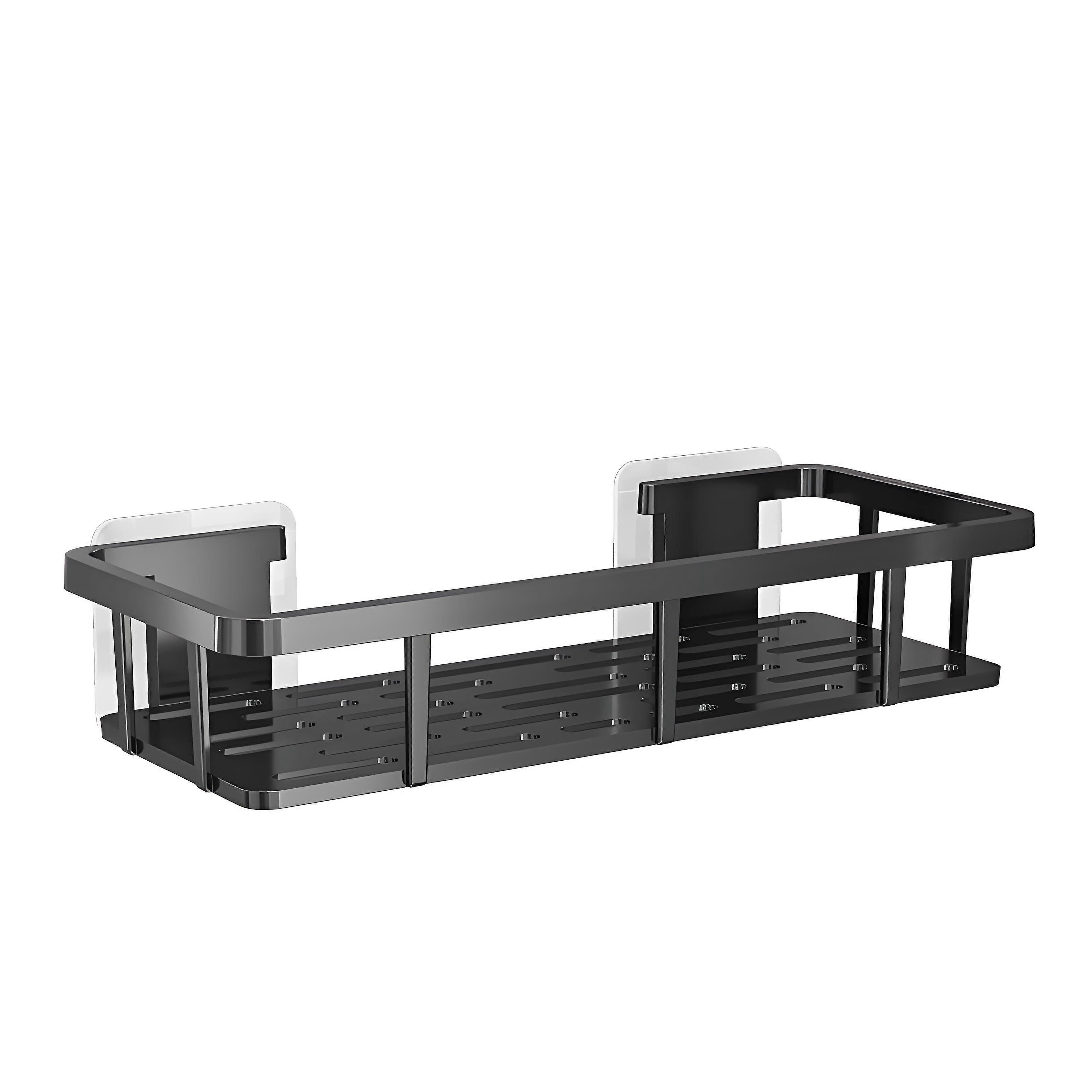 Wall-Mounted Bathroom Shelf, - Installation, Durable Frosted Plastic, Space-Saving Water-Resistant, Easy to Clean, Modern Design