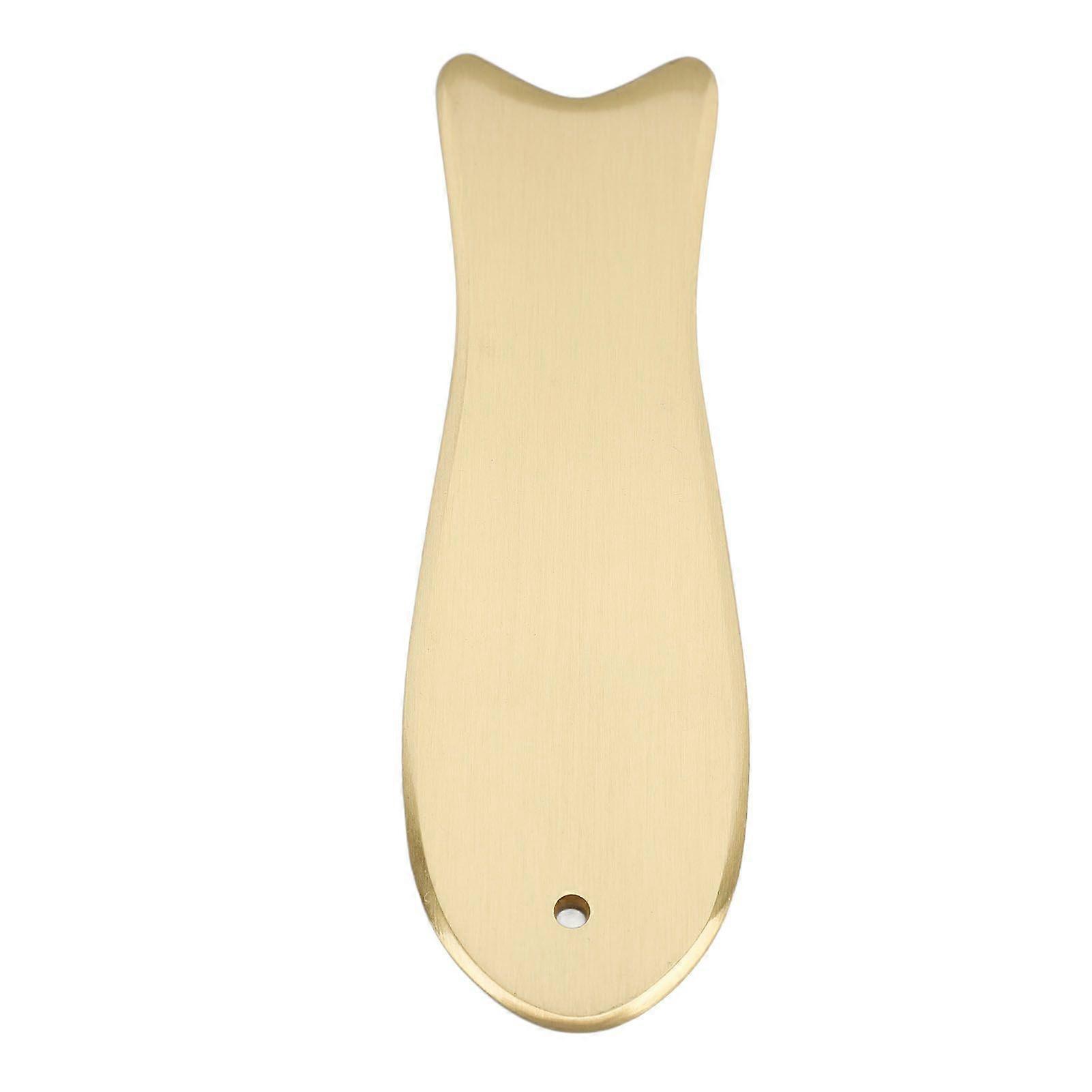 2025 Latest Model Fish Shape Massage Plate Gua Sha Tool Deformation Proof Copp...