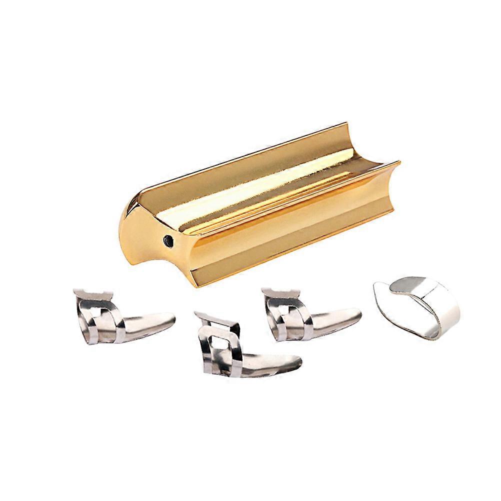 Metal Guitar Slide Bar Picks Kit for Professional Guitarists – Lightweight, Easy to Use, Includes Storage for Lap & Slide Guitar Play
