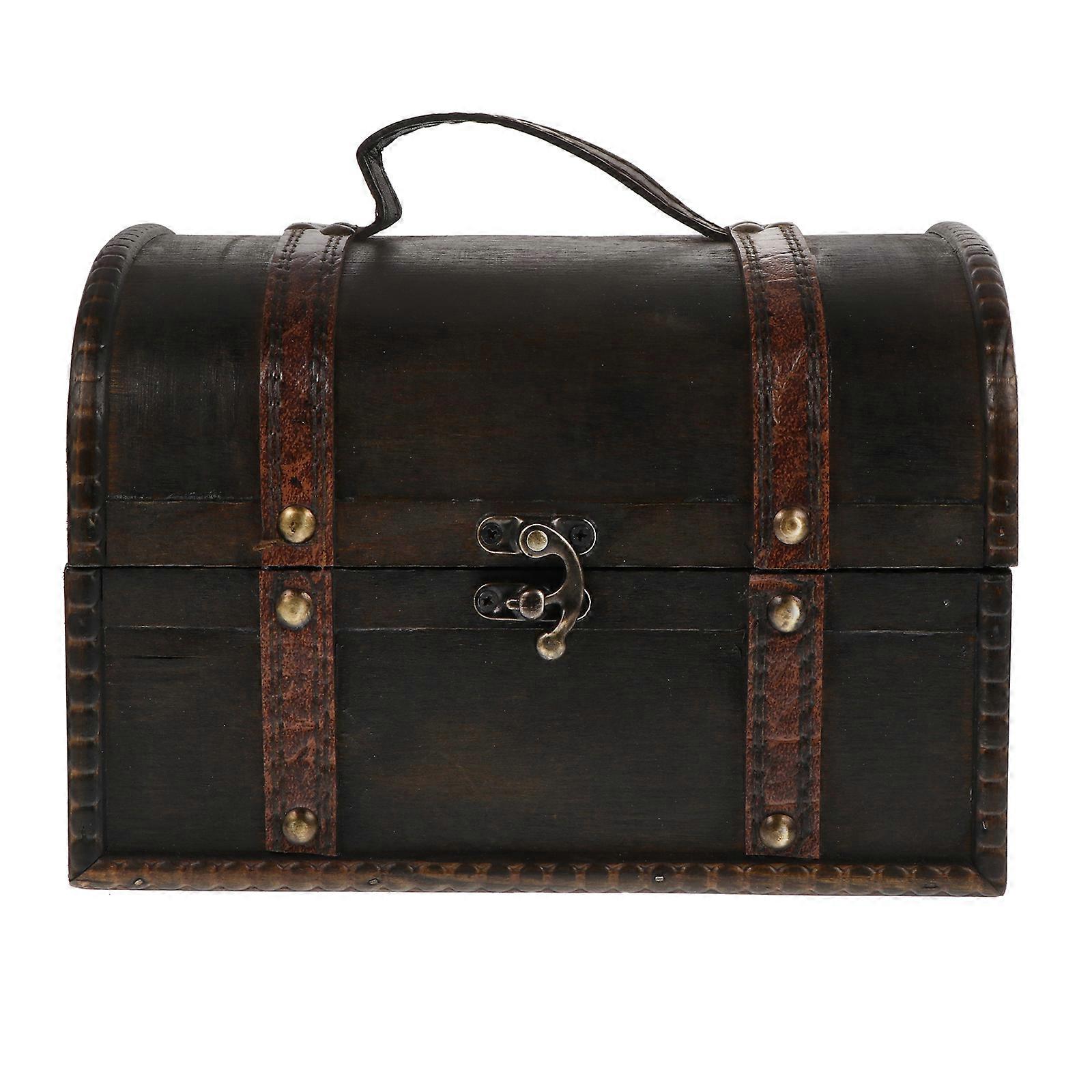 Jewelry Display Box Desktop Organizer Multi Function Storage Container Synthetic Material 8.7 5.9 6.9in 1Pack