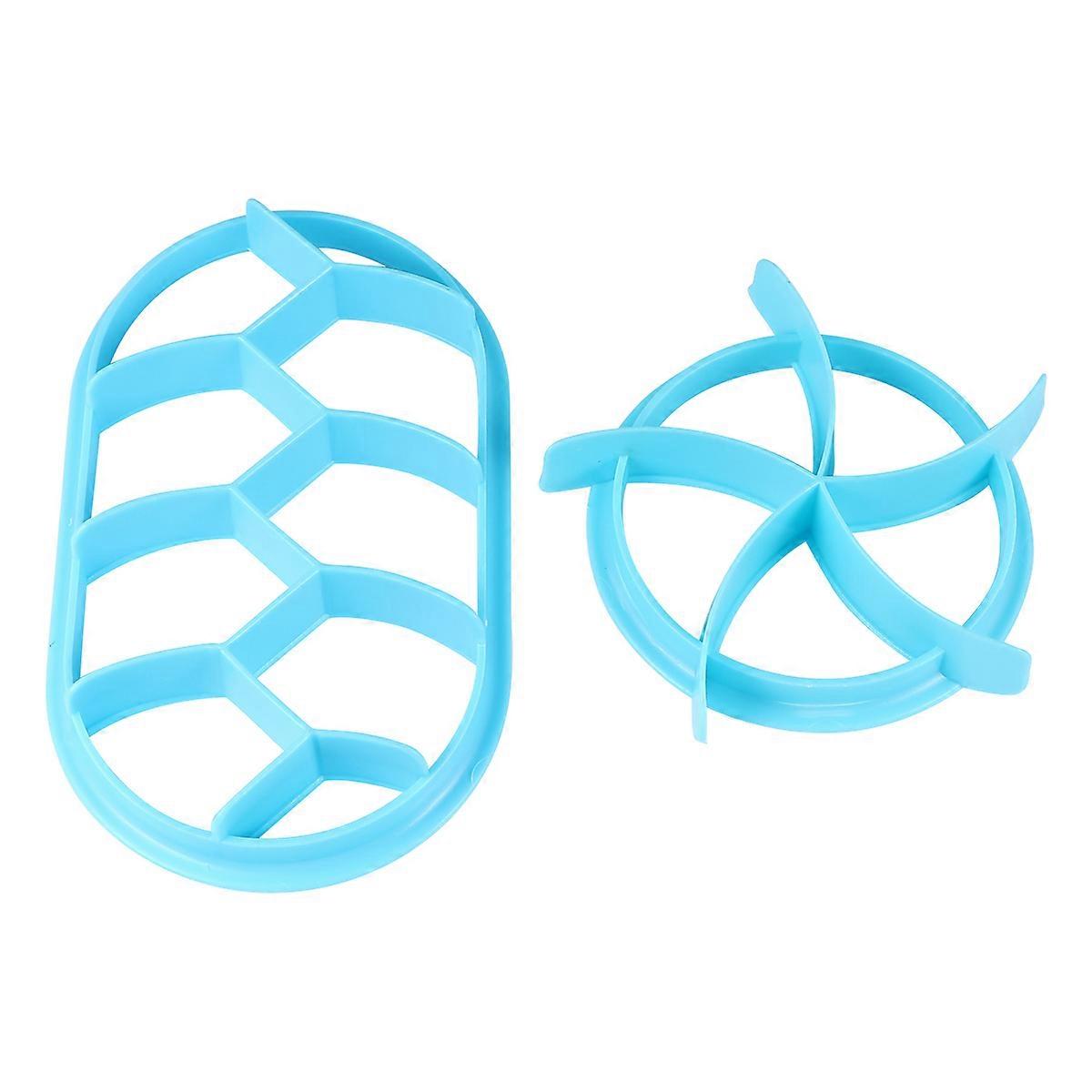 Baking Molds Oval Shape Baking Accessories for Professional Cake Shop Use Environmentally Friendly Blue 2Pcs