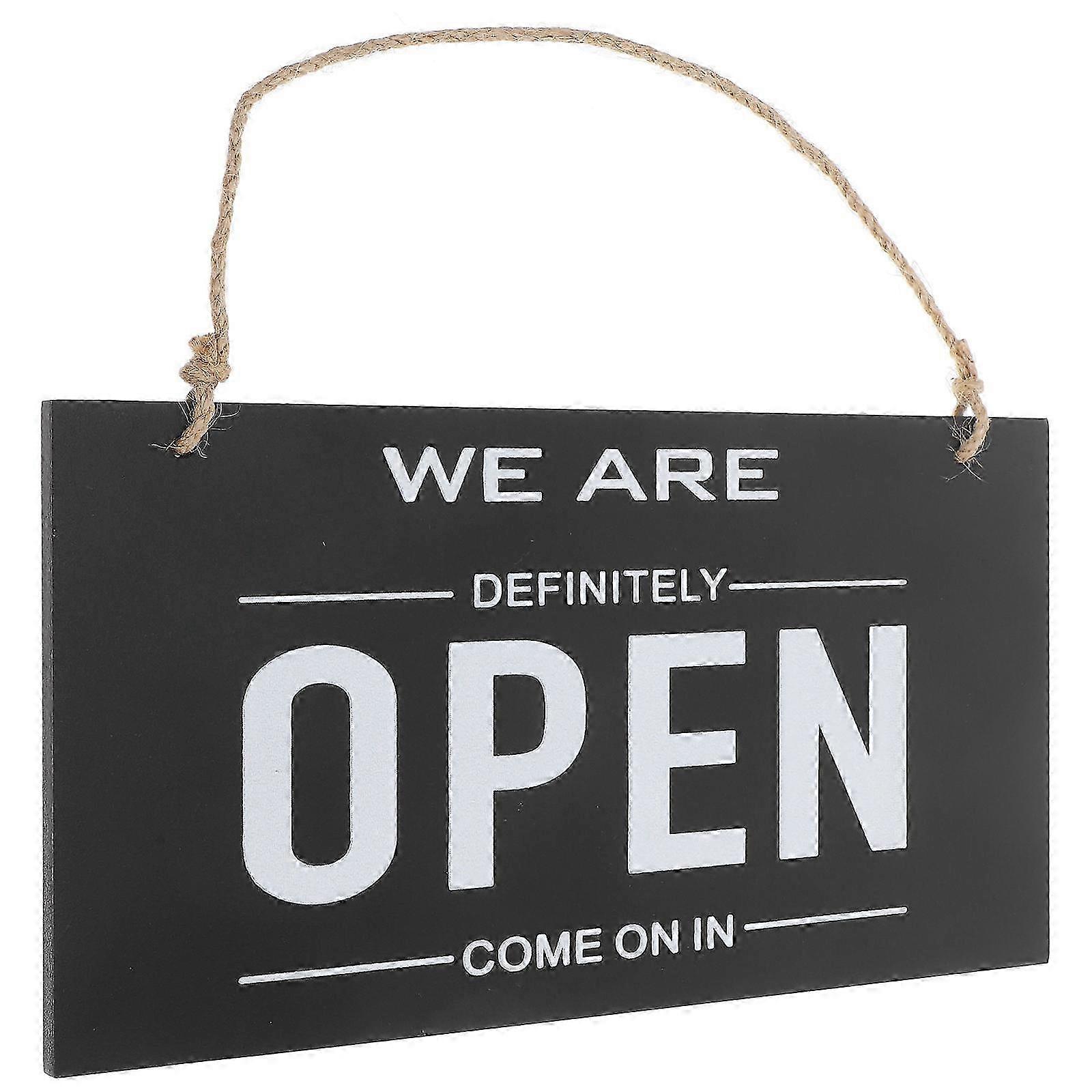 Hanging Store Sign, Double Sided Open Indicator Ensuring Customer Visibility Edition 0621