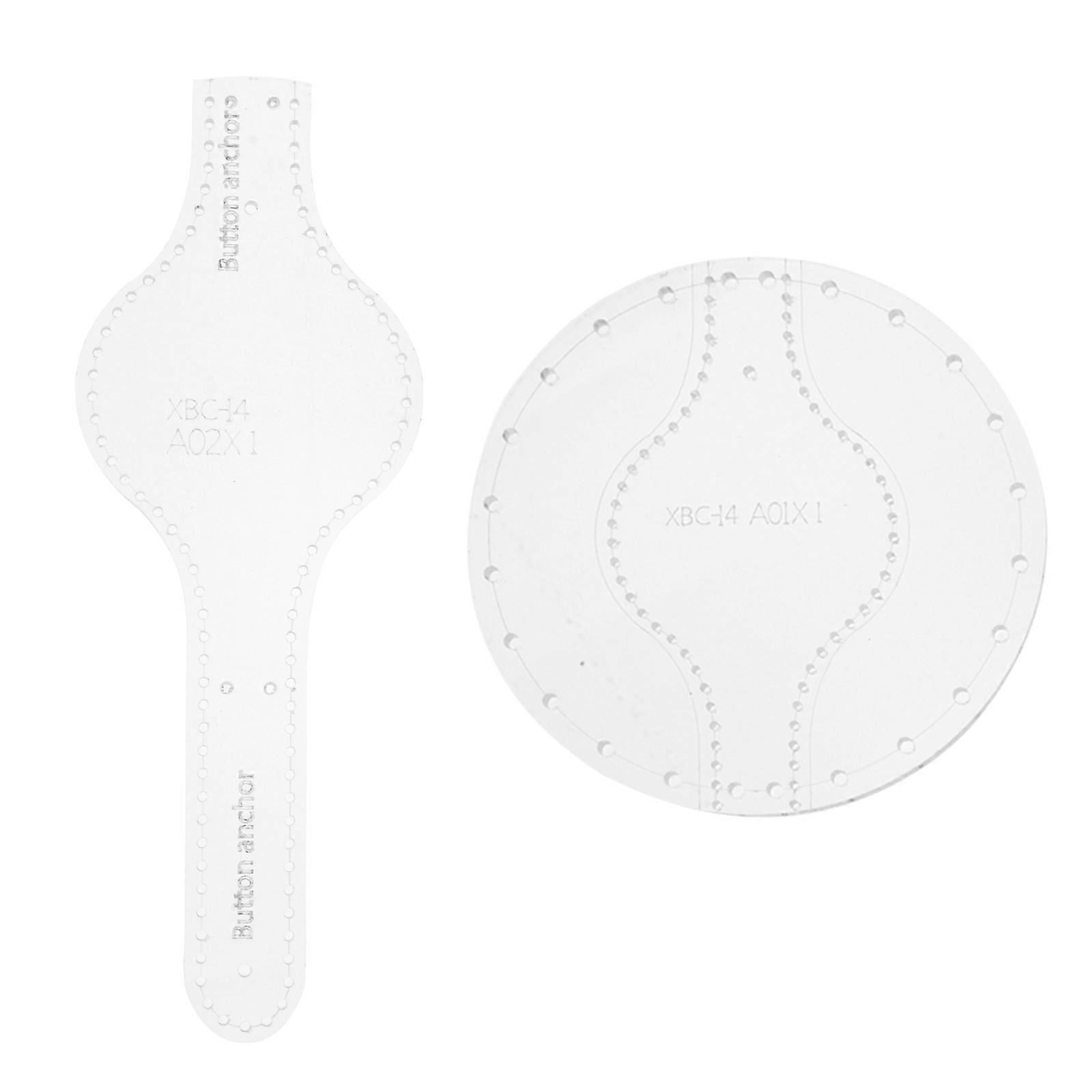 Acrylic Wallet Template Set Durable Stencil for DIY Coin Purses & Short Wallets, Weather Resistant Molding Tool for Handmade Crafts