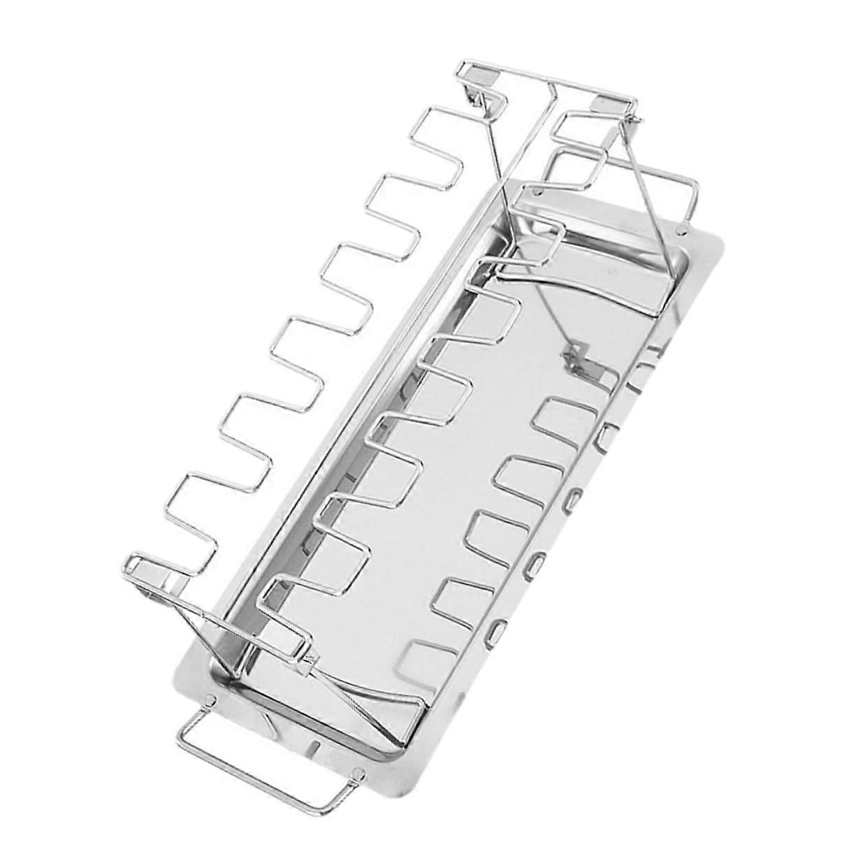 roast chicken roasting rack stainless steel silver